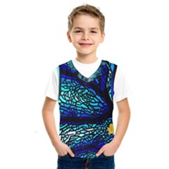 Sea Coral Stained Glass Kids  Sportswear