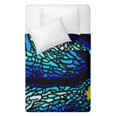 Sea Coral Stained Glass Duvet Cover Double Side (single Size)