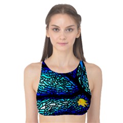 Sea Coral Stained Glass Tank Bikini Top