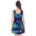 Sea Coral Stained Glass Scoop Neck Skater Dress View2