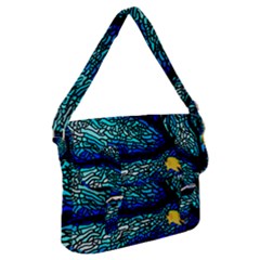 Sea Coral Stained Glass Buckle Messenger Bag