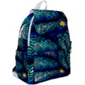 Sea Coral Stained Glass Top Flap Backpack View2