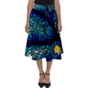 Sea Coral Stained Glass Perfect Length Midi Skirt View1