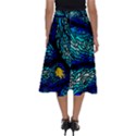 Sea Coral Stained Glass Perfect Length Midi Skirt View2