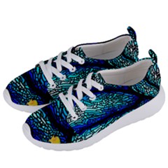 Sea Coral Stained Glass Women s Lightweight Sports Shoes