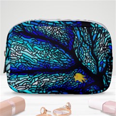 Sea Coral Stained Glass Make Up Pouch (small)