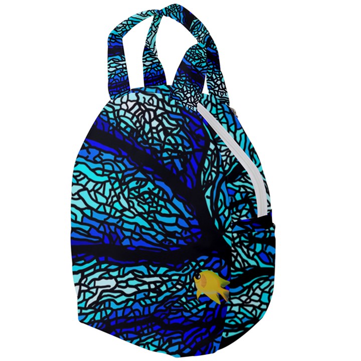 Sea Coral Stained Glass Travel Backpacks