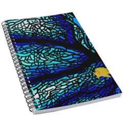 Sea Coral Stained Glass 5 5  X 8 5  Notebook