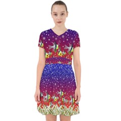 Sea Snow Christmas Coral Fish Adorable In Chiffon Dress