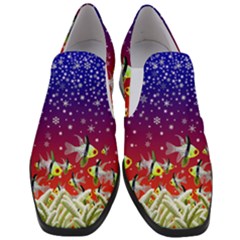 Sea Snow Christmas Coral Fish Slip On Heel Loafers by HermanTelo