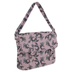 Koi Fish Pattern Buckle Messenger Bag