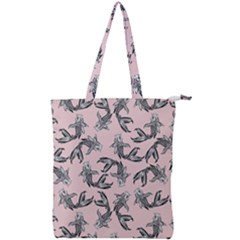 Koi Fish Pattern Double Zip Up Tote Bag by Valentinaart