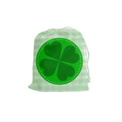 Shamrock Luck Day Drawstring Pouch (medium)