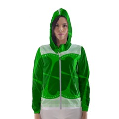 Shamrock Luck Day Women s Hooded Windbreaker