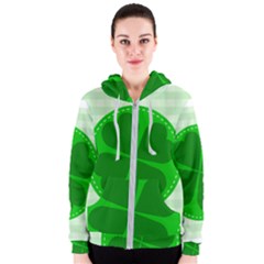 Shamrock Luck Day Women s Zipper Hoodie