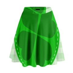 Shamrock Luck Day High Waist Skirt