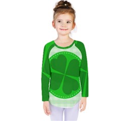 Shamrock Luck Day Kids  Long Sleeve Tee