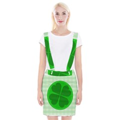 Shamrock Luck Day Braces Suspender Skirt