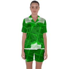 Shamrock Luck Day Satin Short Sleeve Pyjamas Set