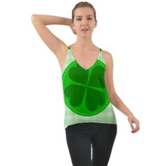 Shamrock Luck Day Chiffon Cami