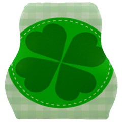 Shamrock Luck Day Car Seat Velour Cushion 