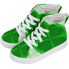 Shamrock Luck Day Kids  Hi-top Skate Sneakers