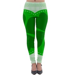 Shamrock Luck Day Lightweight Velour Leggings by HermanTelo