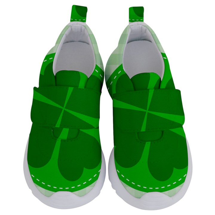 Shamrock Luck Day Kids  Velcro No Lace Shoes