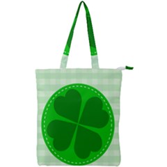 Shamrock Luck Day Double Zip Up Tote Bag by HermanTelo