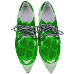 Shamrock Luck Day Pointed Oxford Shoes