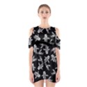 Koi Fish Pattern Shoulder Cutout One Piece Dress View1