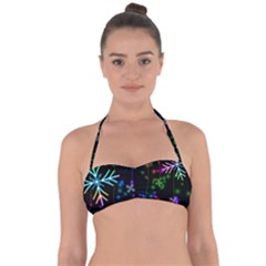 Snowflakes Halter Bandeau Bikini Top by HermanTelo