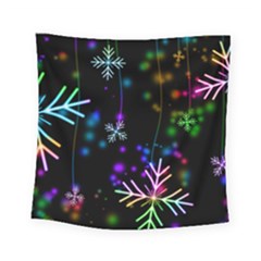 Snowflakes Square Tapestry (small)