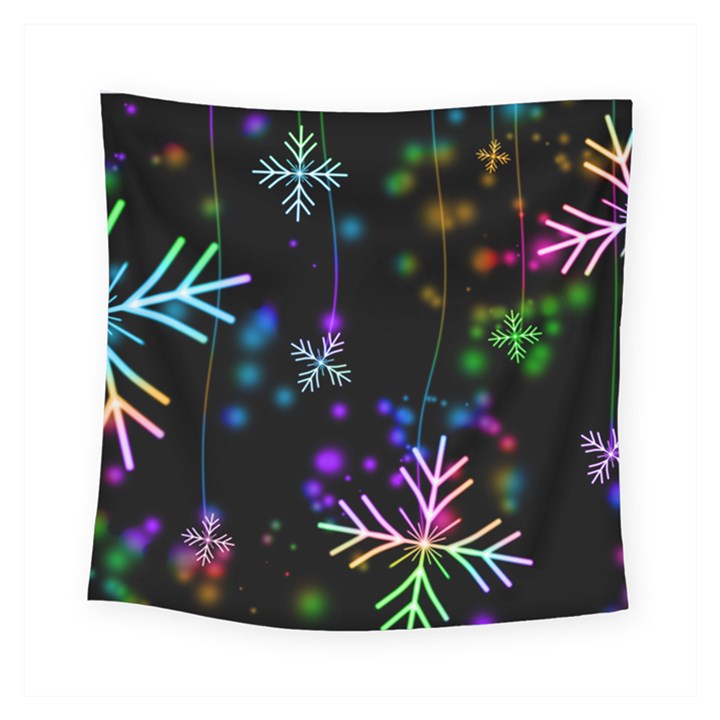 Snowflakes Square Tapestry (Small)