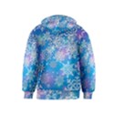 Snowflake Background Blue Purple Kids  Zipper Hoodie View2