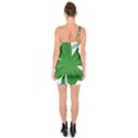 Shamrock Clover Saint Patrick Leaves One Soulder Bodycon Dress View2