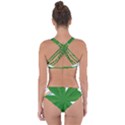 Shamrock Clover Saint Patrick Leaves Criss Cross Bikini Set View2