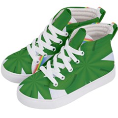 Shamrock Clover Saint Patrick Leaves Kids  Hi-top Skate Sneakers by HermanTelo