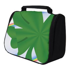 Shamrock Clover Saint Patrick Leaves Full Print Travel Pouch (small)