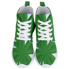 Shamrock Clover Saint Patrick Leaves Women s Lightweight High Top Sneakers by HermanTelo