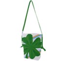 Shamrock Clover Saint Patrick Leaves Folding Shoulder Bag View1