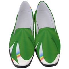 Shamrock Clover Saint Patrick Leaves Women s Classic Loafer Heels