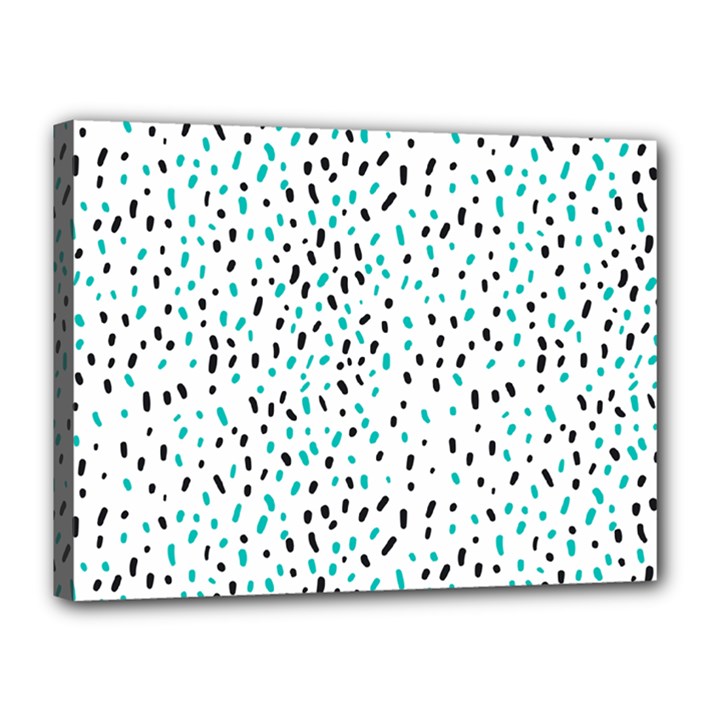 Seamless Texture Fill Polka Dots Canvas 16  x 12  (Stretched)