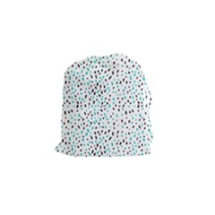 Seamless Texture Fill Polka Dots Drawstring Pouch (small)