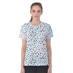 Seamless Texture Fill Polka Dots Women s Cotton Tee