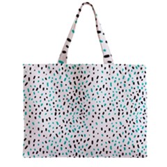 Seamless Texture Fill Polka Dots Zipper Mini Tote Bag