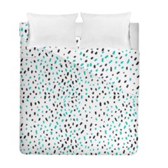 Seamless Texture Fill Polka Dots Duvet Cover Double Side (full/ Double Size) by HermanTelo