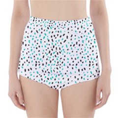 Seamless Texture Fill Polka Dots High-waisted Bikini Bottoms by HermanTelo