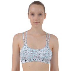 Seamless Texture Fill Polka Dots Line Them Up Sports Bra