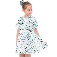 Seamless Texture Fill Polka Dots Kids  Sailor Dress by HermanTelo